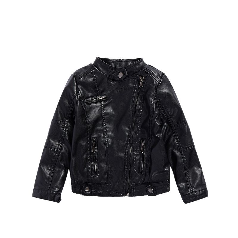 Streetwear Brand Photography - Children Waterproof Windproof pu Coat 2-12Y