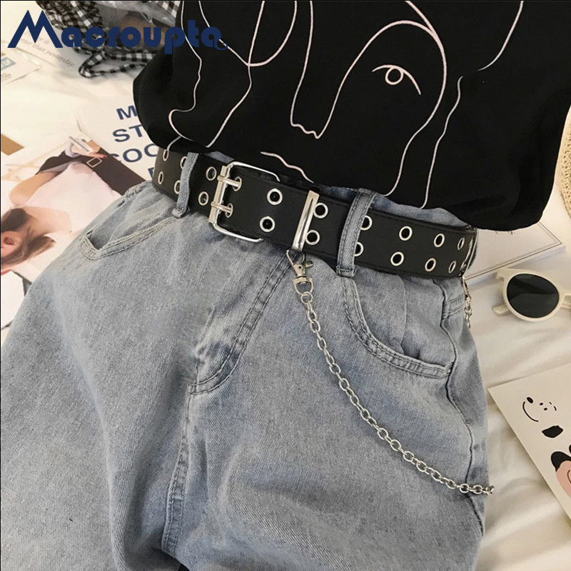 Streetwear Brand Belts - Phụ Nữ Punk Gót Thắt Lưng