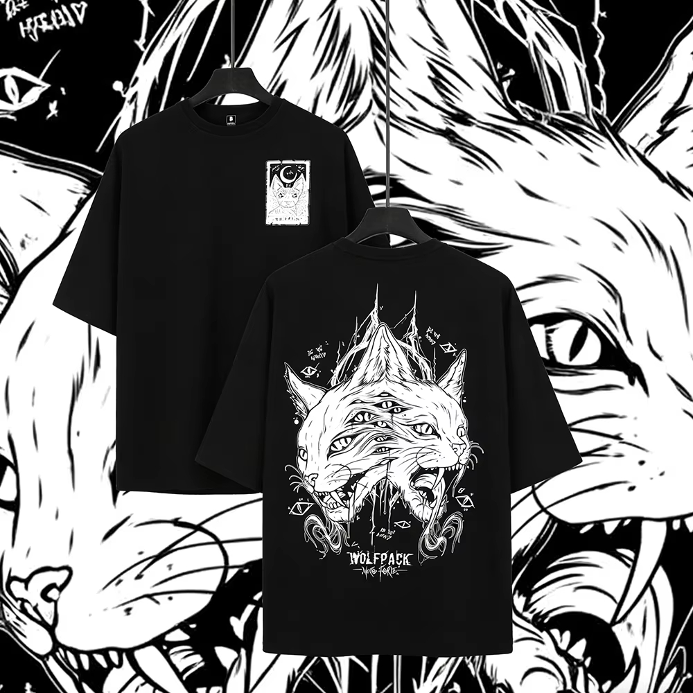 THE MOON Cat ​​Tattoo Style Tr - đánh giá và giá Streetwear Brand Cat