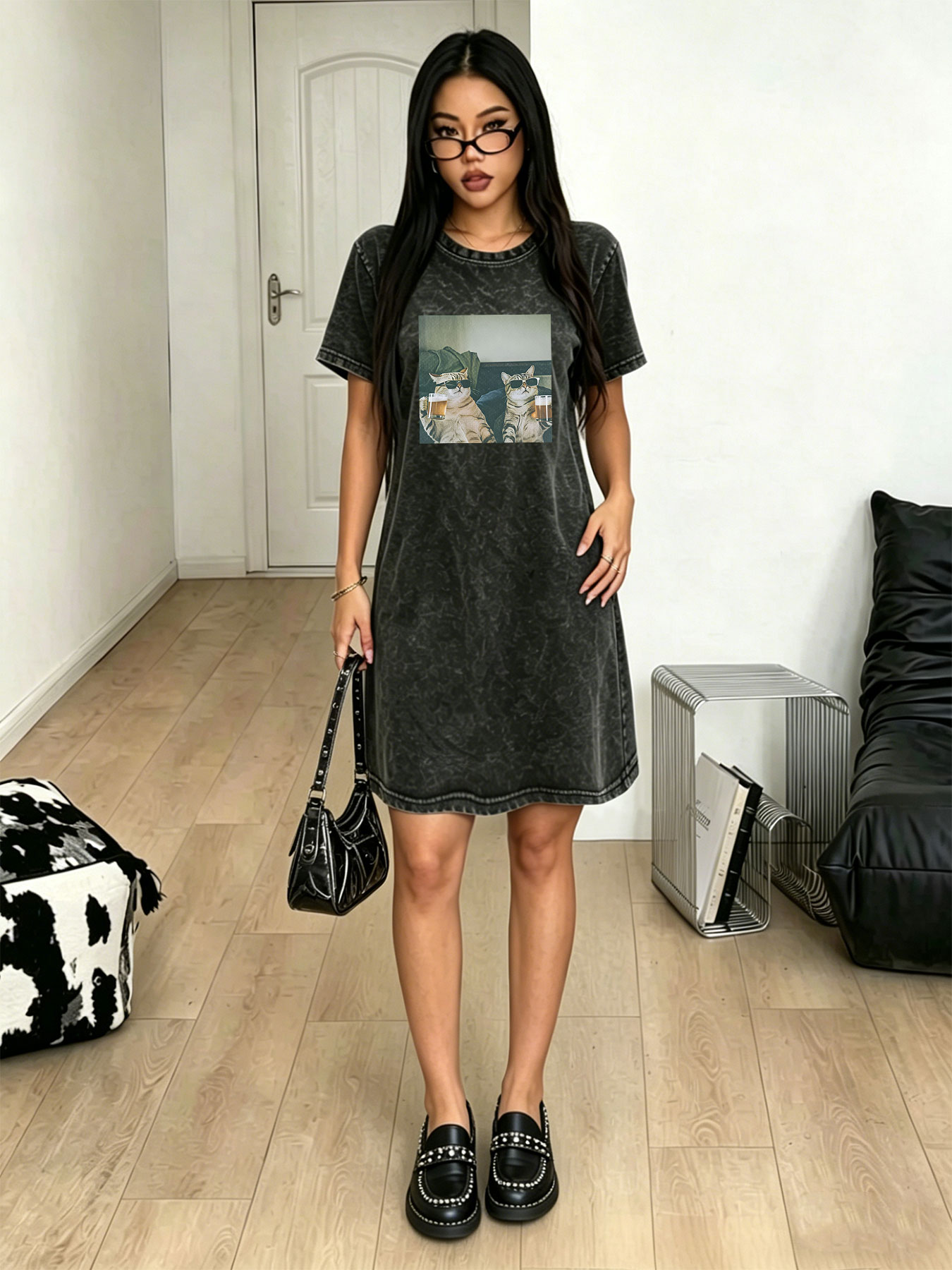 Vintage Washed Distressed T-sh - đánh giá và giá Streetwear Brand Cat