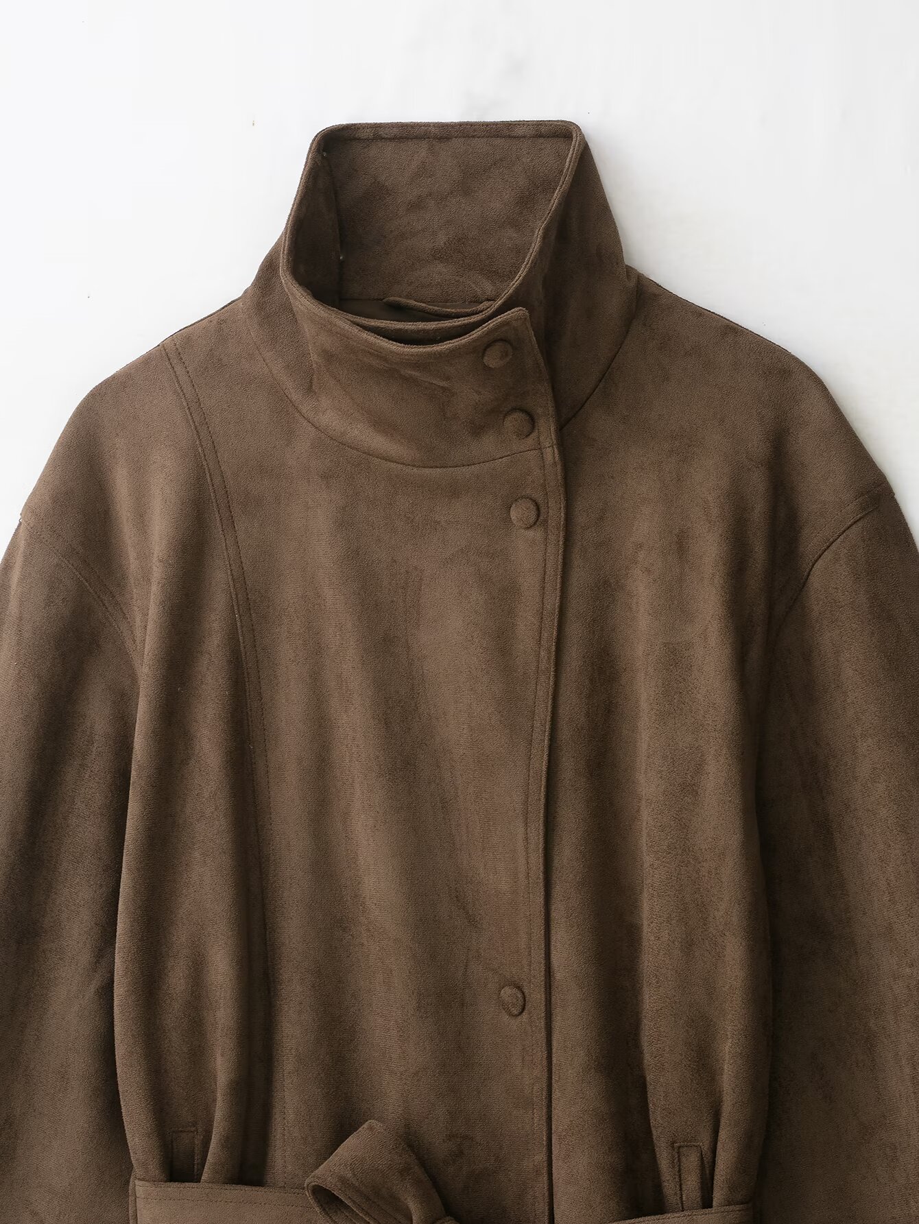 Brown Suede Belt Short Trench  - đánh giá và giá Streetwear Brand Belts