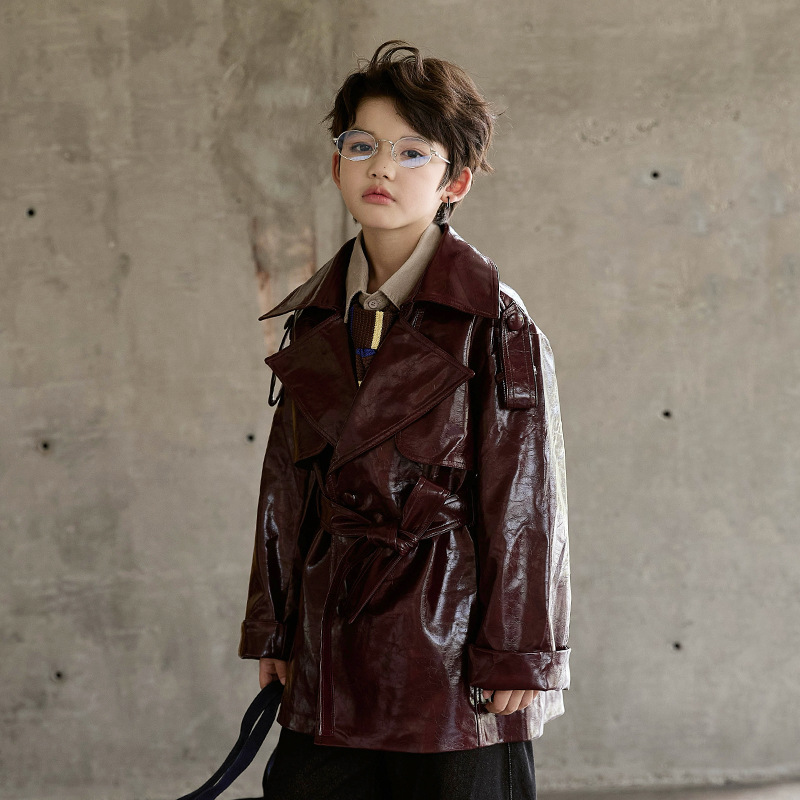 Boys Girls Wine Red Black Moto - đánh giá và giá Streetwear Brand Photography